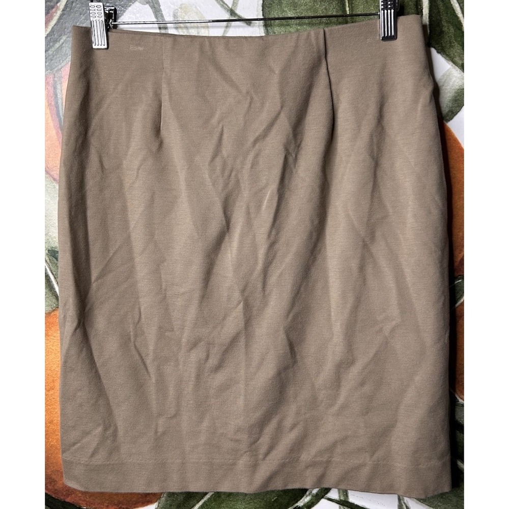 J Jill Ponte Pencil Skirt Small Pull on Viscose Blend Elastic Waist